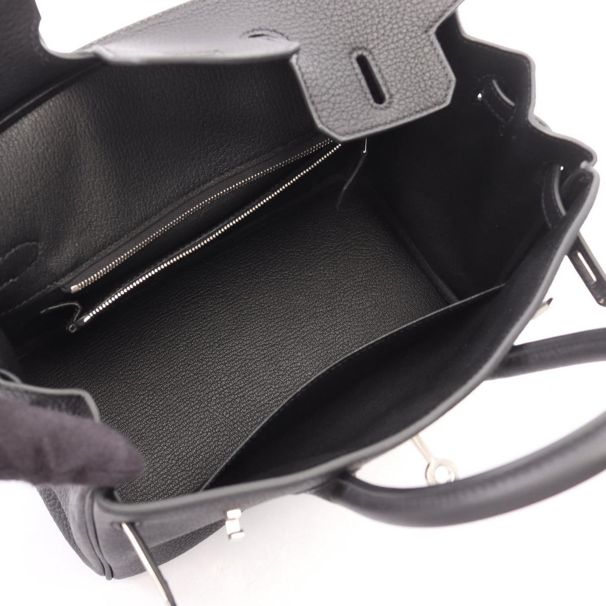 HERMES Birkin 25 Handbag Black Togo leather leather Togo leather 2101219841519