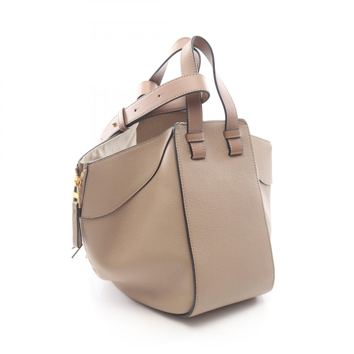 LOEWE Hammock Bag Small WAY Handbag Beige leather A538S35X51 2101219852386
