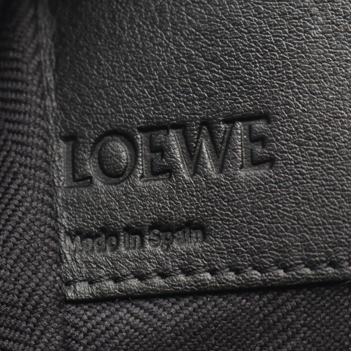 LOEWE Hammock Bag Small 2-Way Handbag Black leather 2101220060770