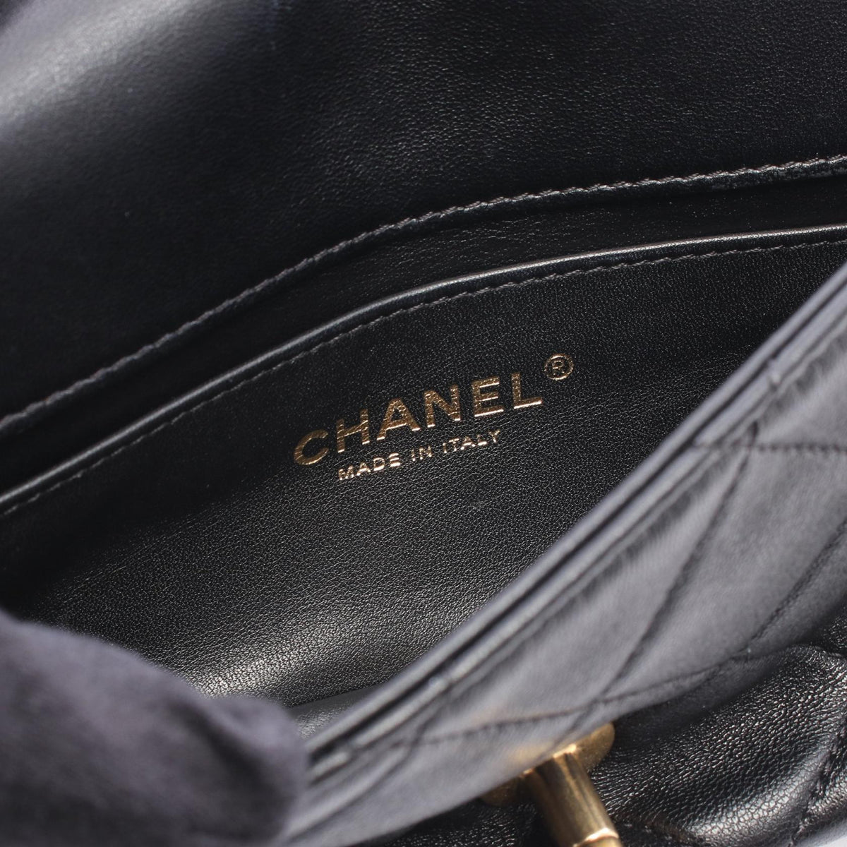 CHANEL Black Matelasse 2WAY leather AS2387 2101220061715