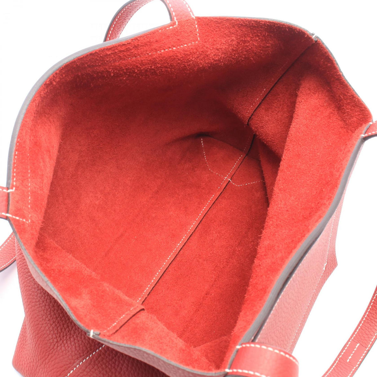 HERMES Cabaserie 31 Rouge grenat Tote Bag Red Taurillon Clemence Other Taurillon Clemence 2101220062743