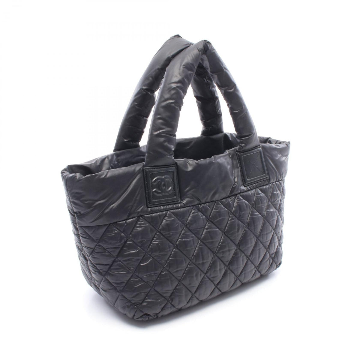 CHANEL Black/Bordeaux Coco Cocoon Small Reversible Nylon leather A48610 2101219759036