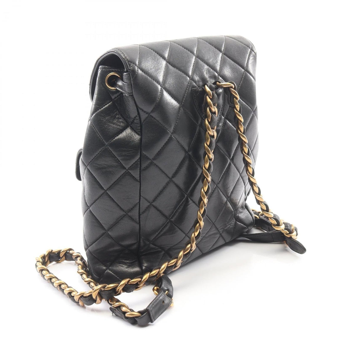 CHANEL Black Matelasse Lambskin (sheep leather) A10177 2101219832524