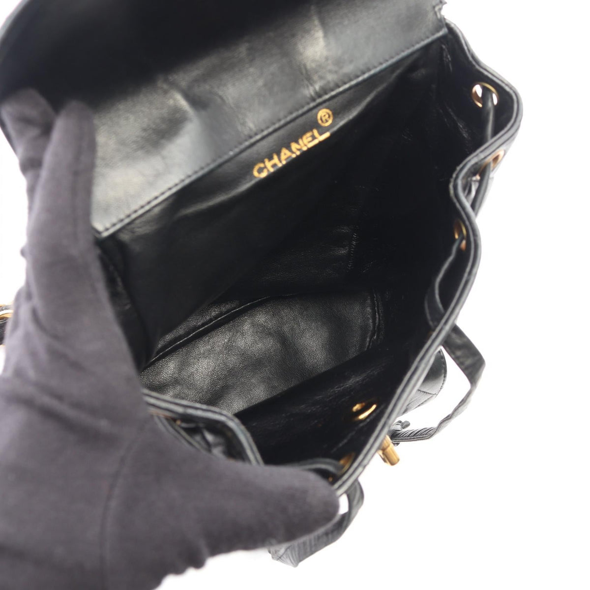 CHANEL Black Matelasse Lambskin (sheep leather) A10177 2101219832524