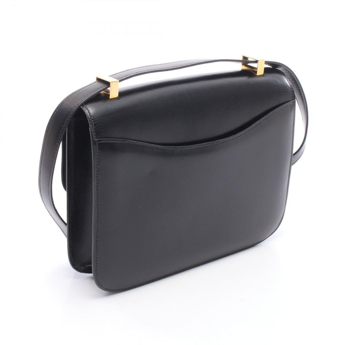 HERMES Constance 23 Shoulder Bag Black Box calf leather Calfskin (cowhide) 2101220035525