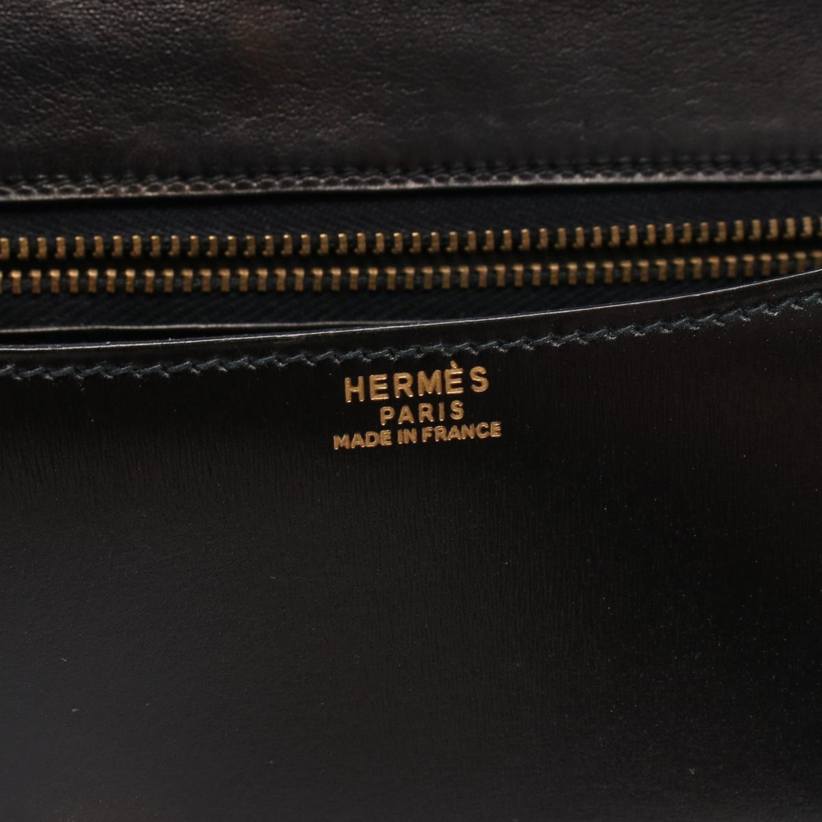 HERMES Constance 23 Shoulder Bag Black Box calf leather Calfskin (cowhide) 2101220035525