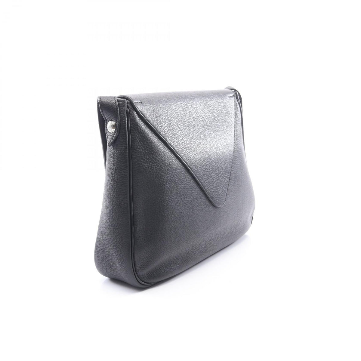 HERMES Christine Shoulder Bag Black Other Taurillon Clemence Clemence 2104102534352