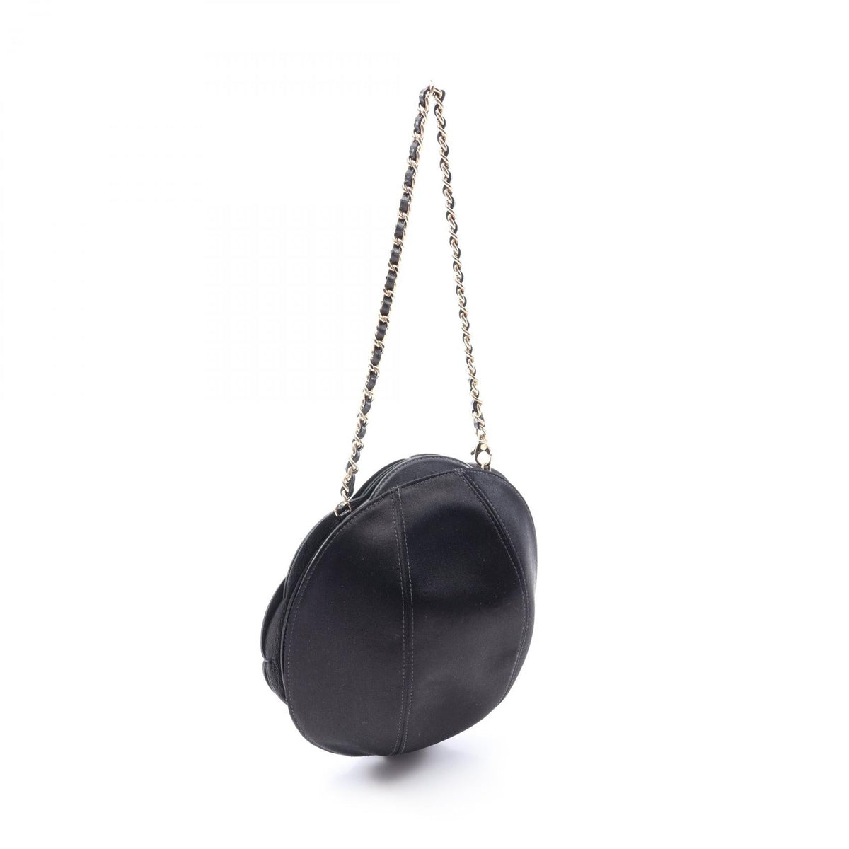 CHANEL Black Camelia Lambskin (sheep leather) Fabric 2101220126049