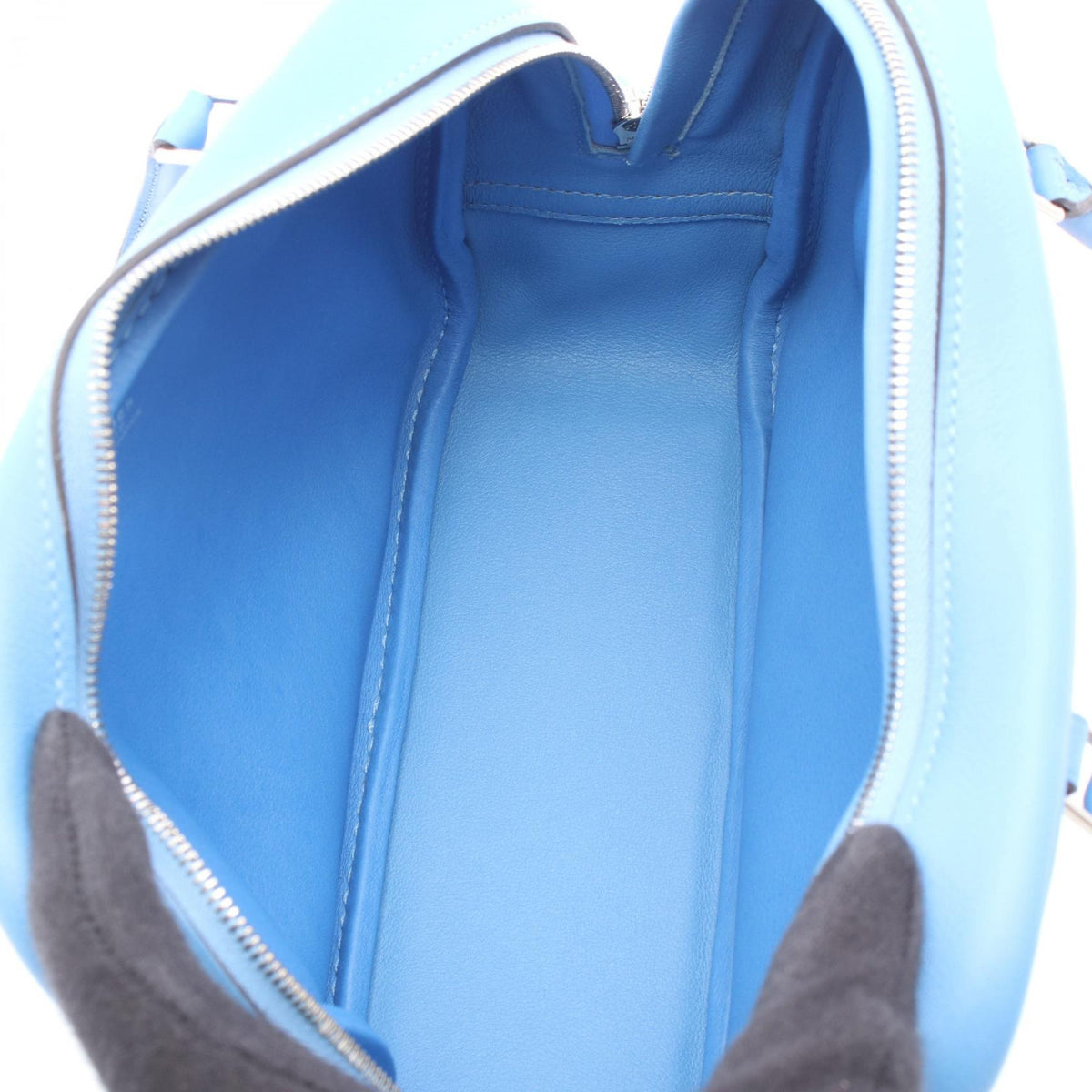 HERMES Mini plum 20 HandbagBlue paradise Blue paradise Blue Vaux Swift leather leather Vaux Swift leather 2101220115913