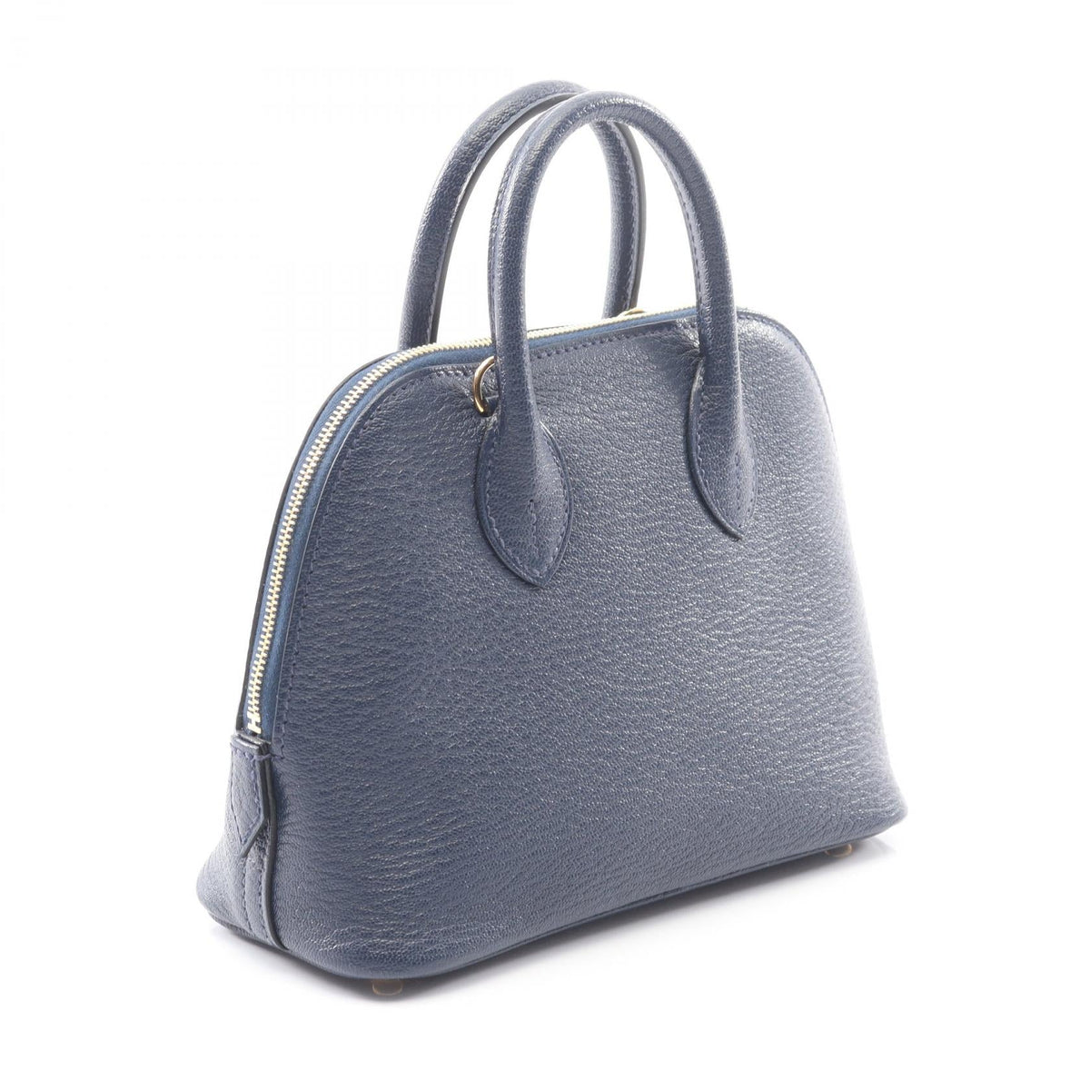HERMES Bolide1923 Mini Handbag Navy blue Chevre leather Chevre 2106800617153