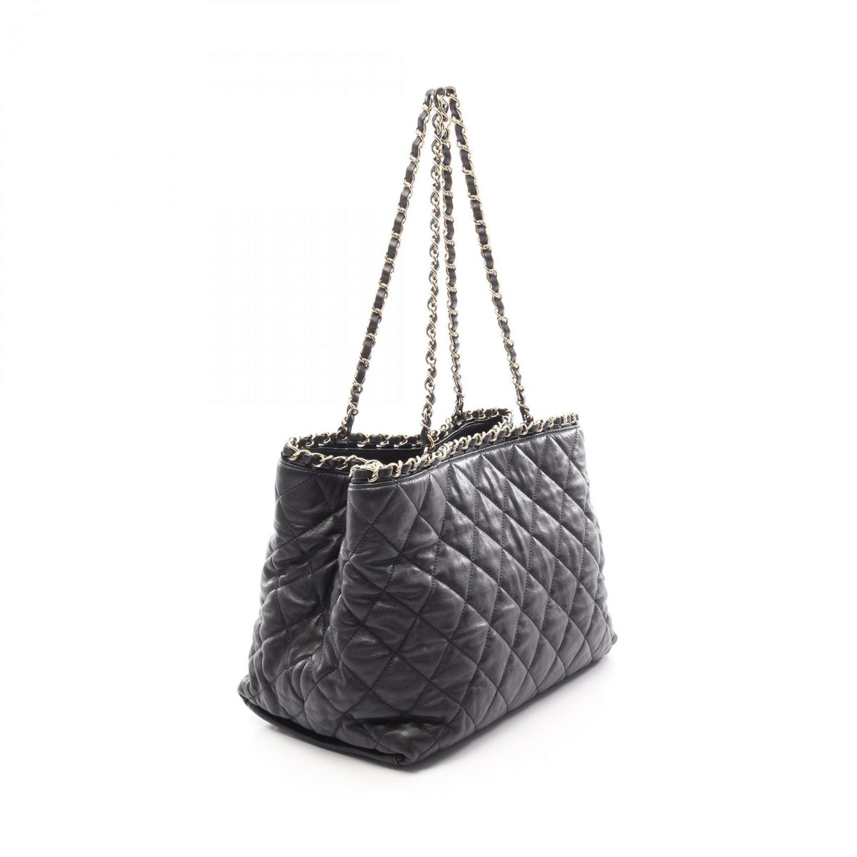 CHANEL Black Matelasse leather 2101220152949