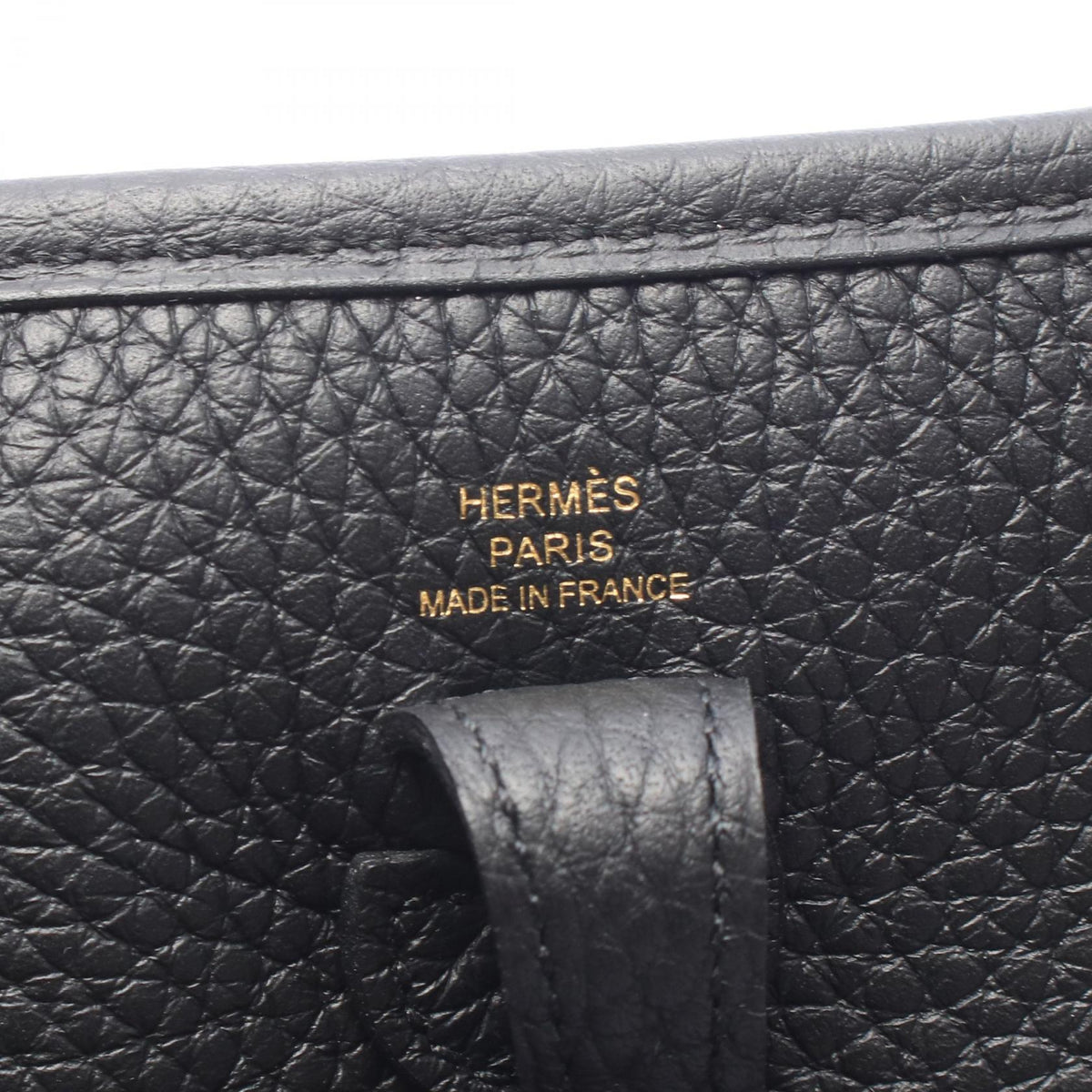 HERMES EvelyneTPM Shoulder Bag Black Taurillon Clemence Other Taurillon Clemence 2104102538930