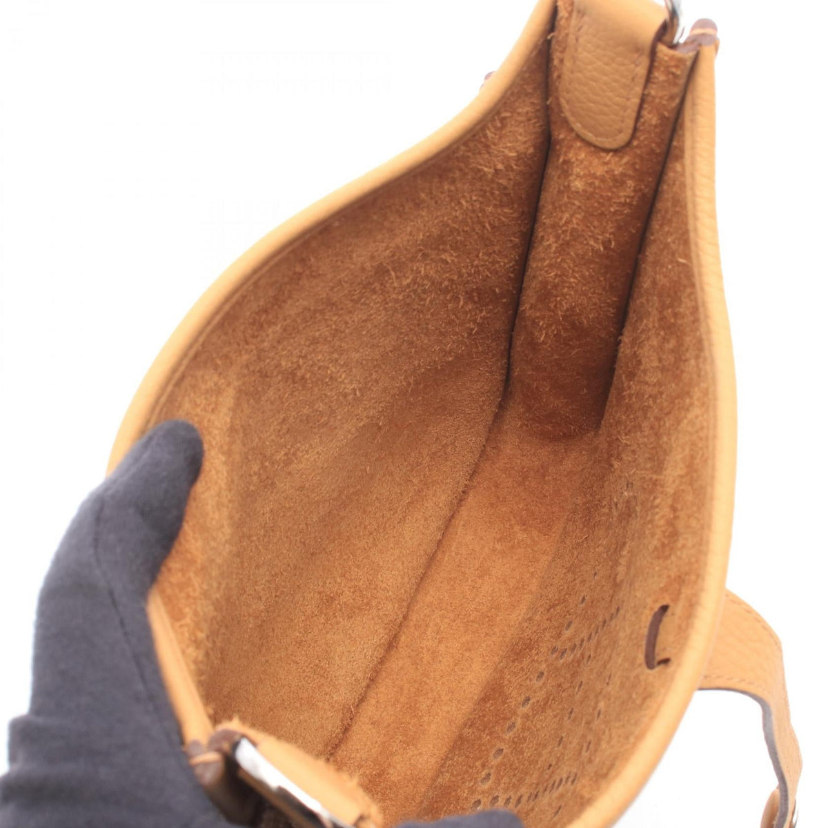 HERMES Evelyne23 Shoulder Bag Brown Taurillon Clemence Other Taurillon Clemence 2120300060110