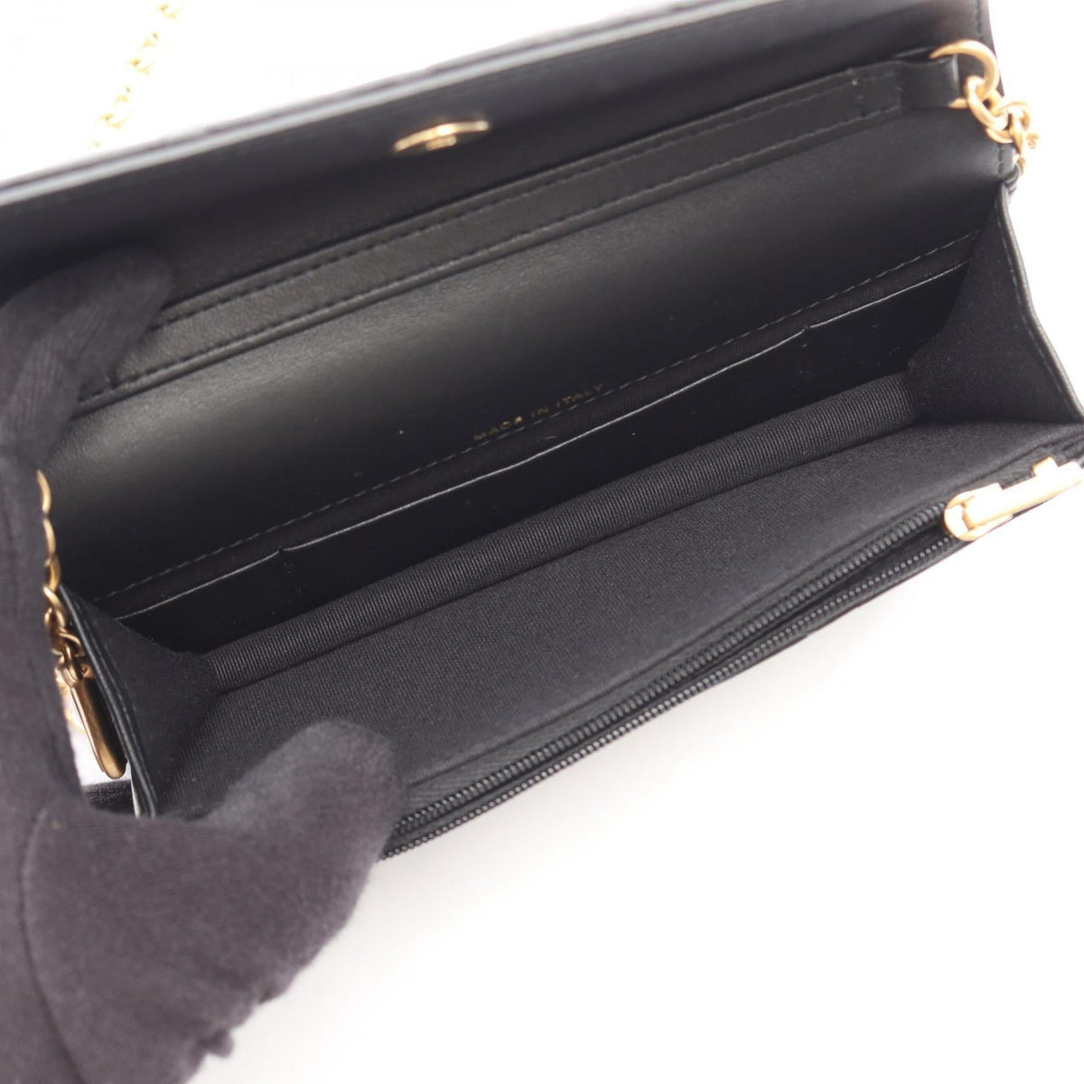 CHANEL Black Matelasse Lambskin (sheep leather) 2101220154264