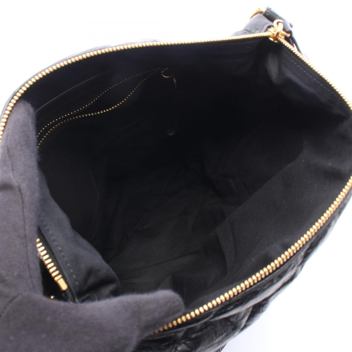 BALENCIAGA Crush Hobo Medium Shoulder Bag Black leather 806487 2101220155919