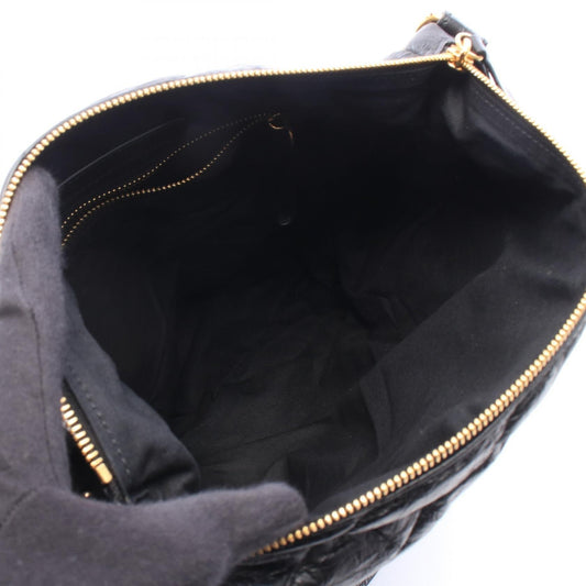 BALENCIAGA Crush Hobo Medium Shoulder Bag Black leather 806487 2101220155919