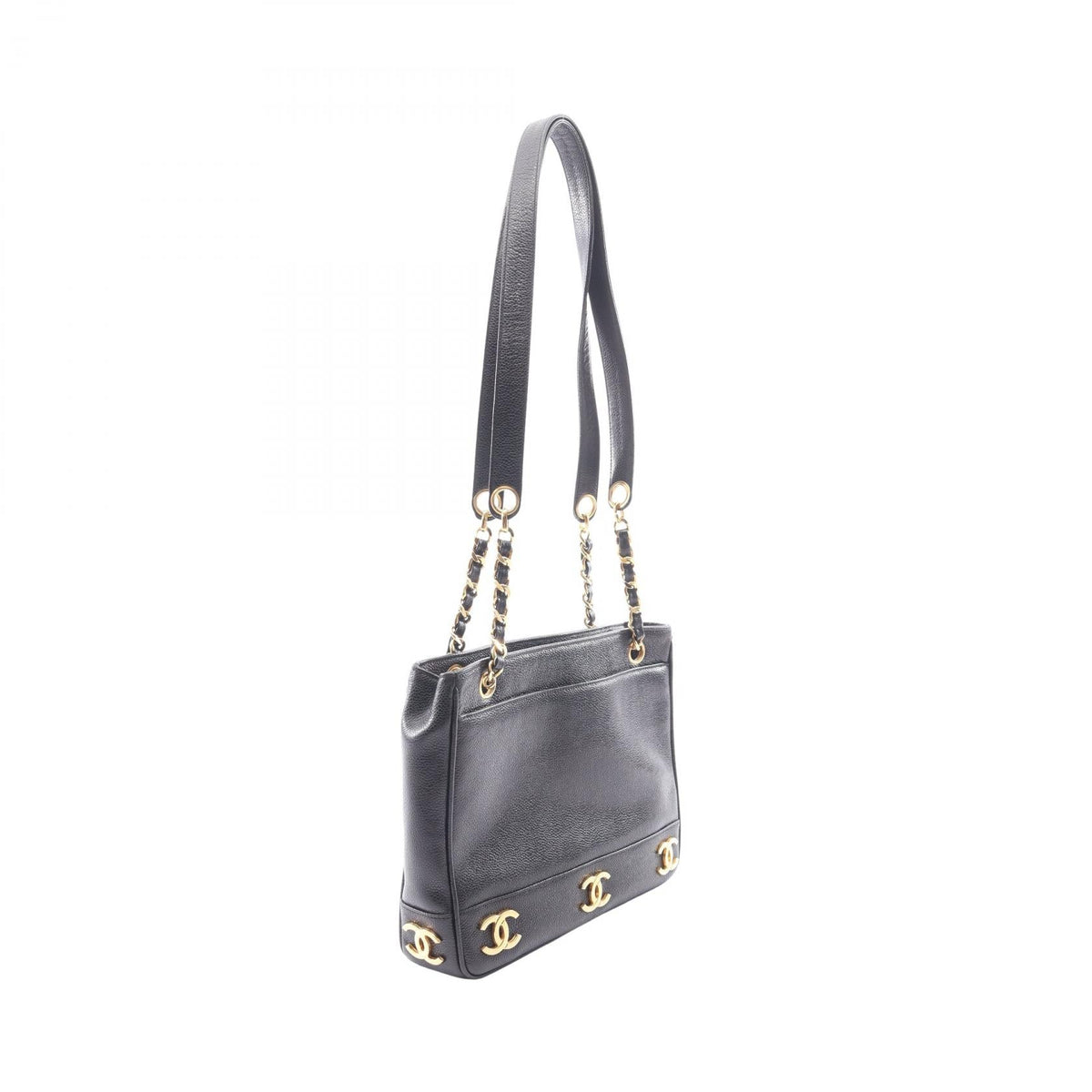 CHANEL Black Trip Luco co Grained Calfskin leather 2101220150969