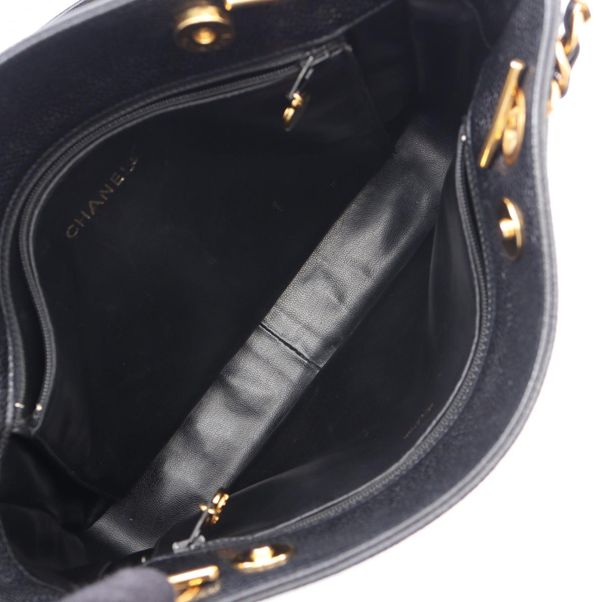 CHANEL Black Trip Luco co Grained Calfskin leather 2101220150969