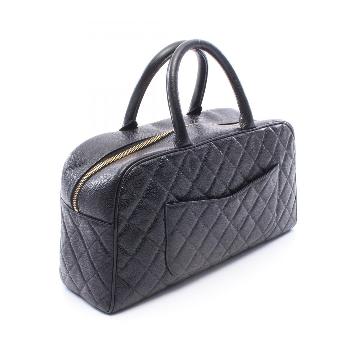 CHANEL Black Matelasse COCO Mark Grained Calfskin leather 2101220150976