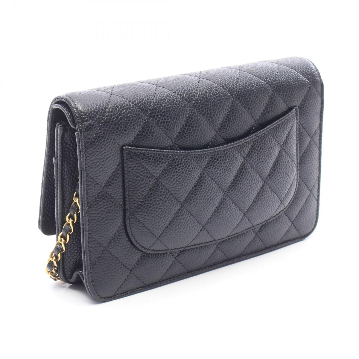 CHANEL Black Matelasse Grained Calfskin leather AP0250 2104102538886
