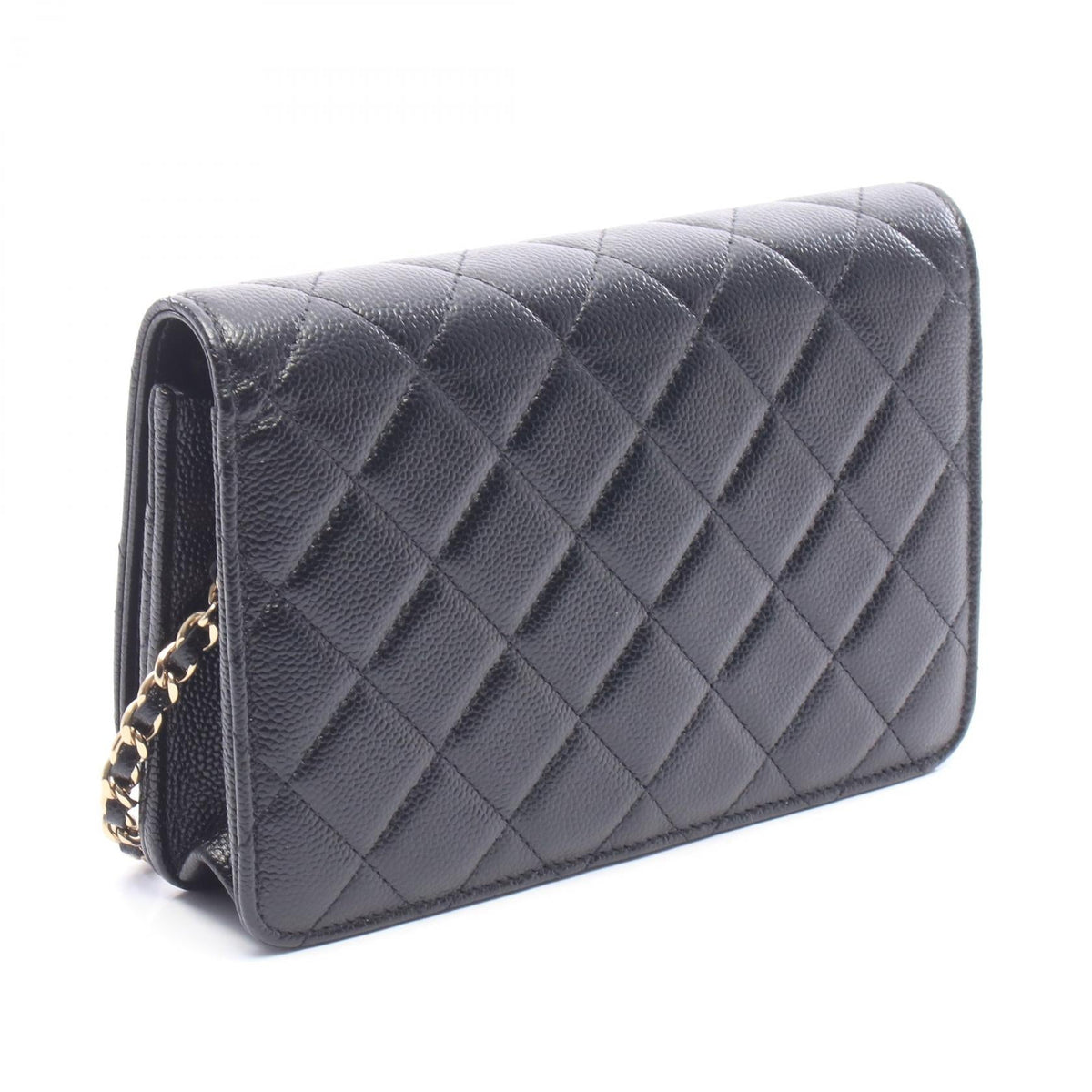 CHANEL Black Matelasse Grained Calfskin leather AP4246 2104102539128