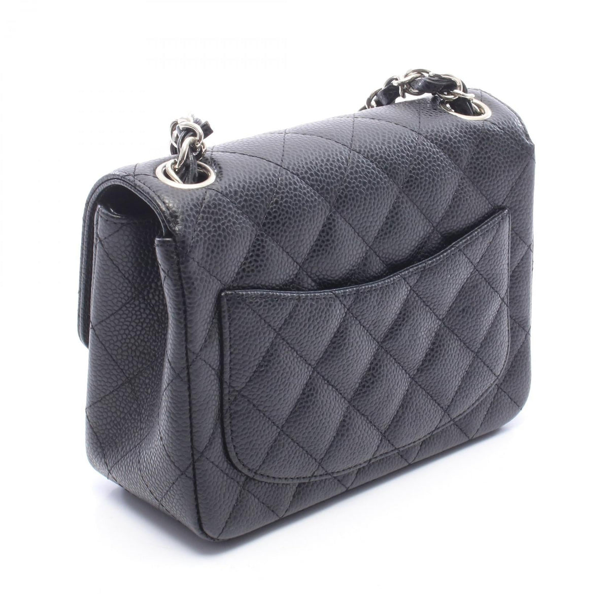 CHANEL Black Mini Matelasse Grained Calfskin leather A35200 2101220156275