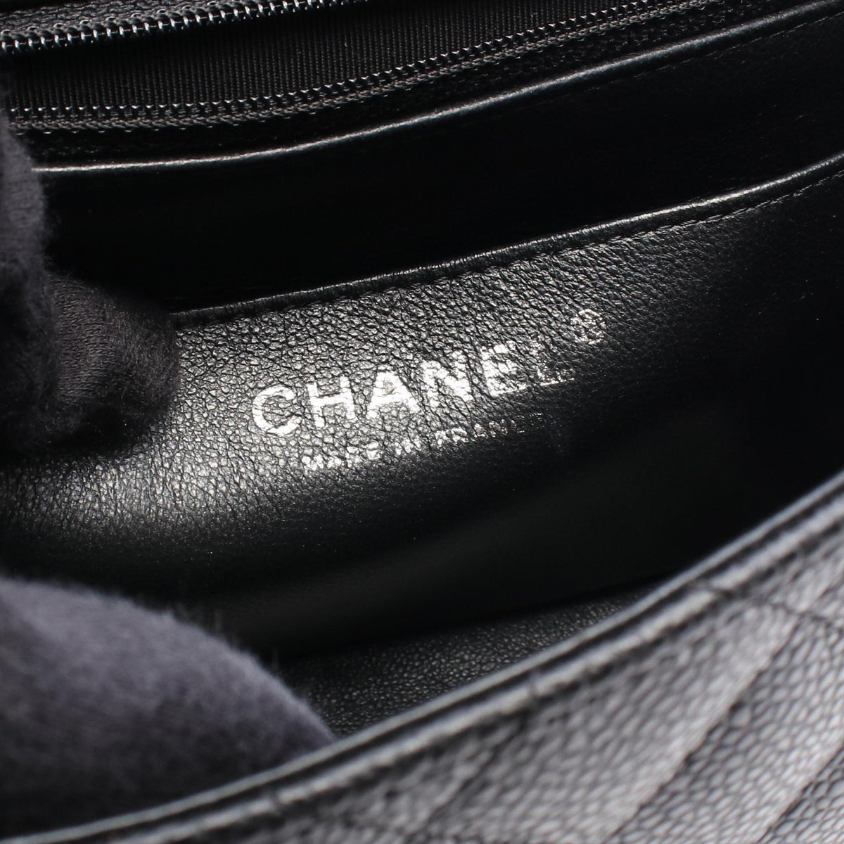 CHANEL Black Mini Matelasse Grained Calfskin leather A35200 2101220156275