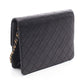 CHANEL Black Matelasse single flap Lambskin (sheep leather) 2101220151058