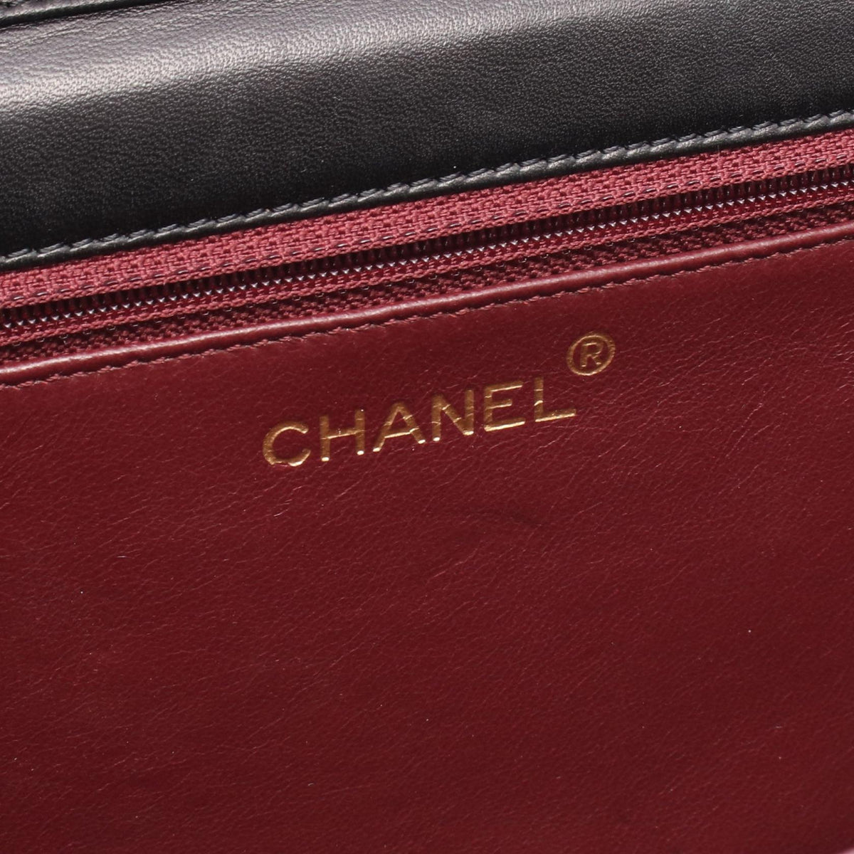 CHANEL Black Matelasse single flap Lambskin (sheep leather) 2101220151058