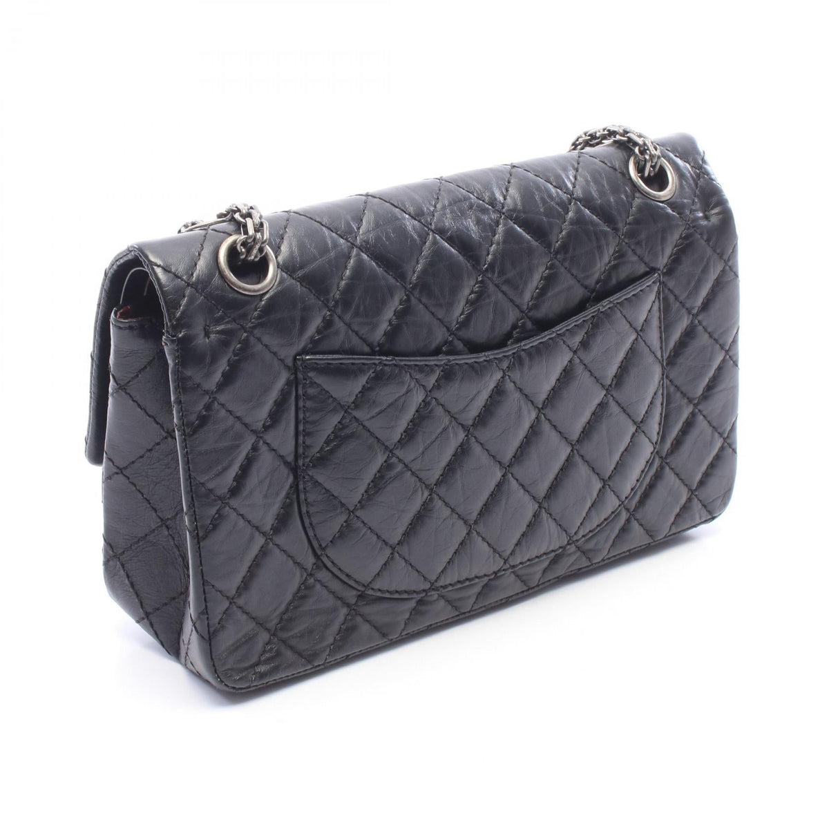 CHANEL Black 2.55 Matelasse Chain Calfskin (cowhide) A37586 2120900138172