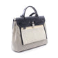 HERMES Herbag Zip PM Ecru 2WAY HandbagBeige Beige Beige/Black Toile GM Other Toile GM / Vache leather Hunter 2121400020615