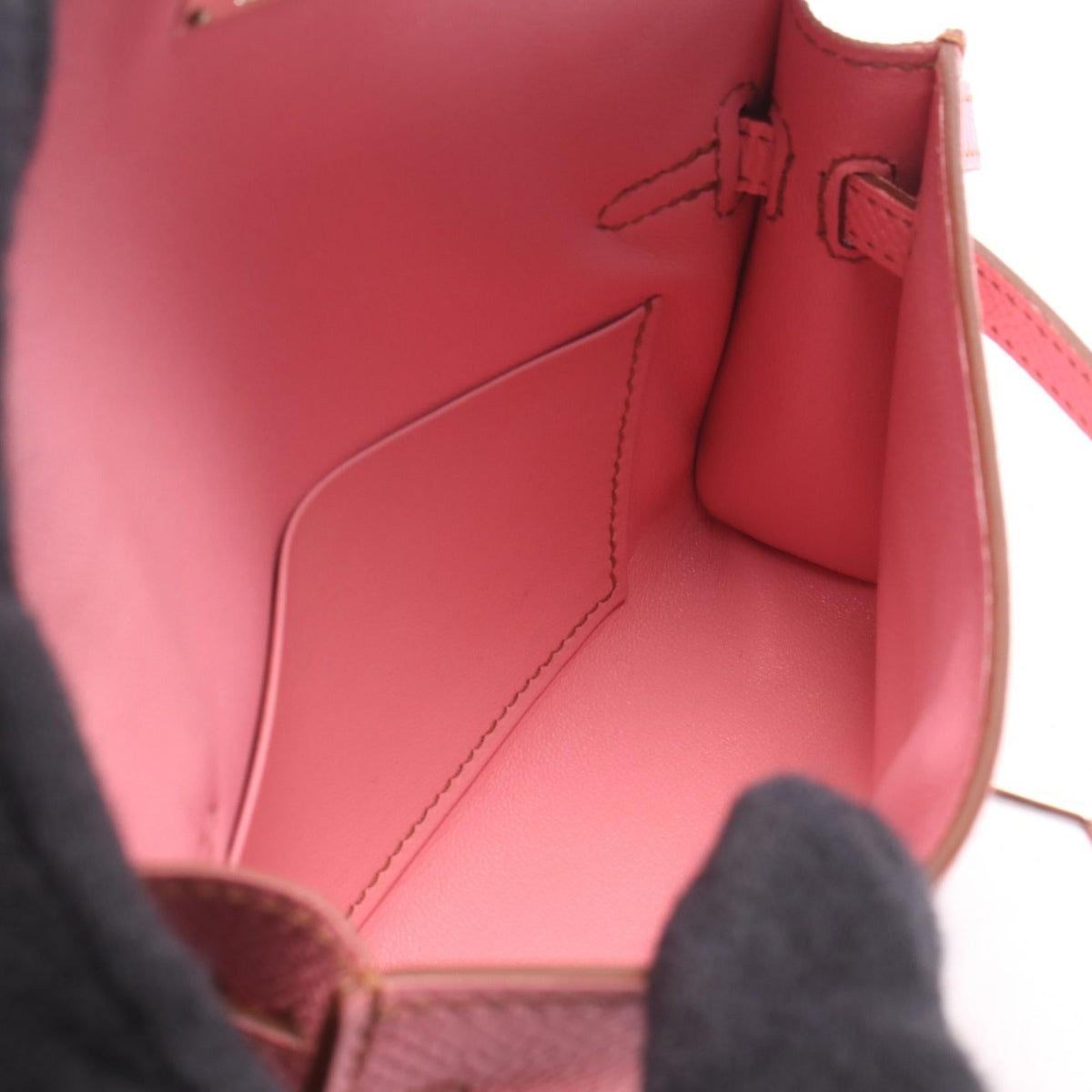 HERMES Tiny Kelly 2WAY HandbagPink Pink Pink Epsom Other Epsom 2104102538336