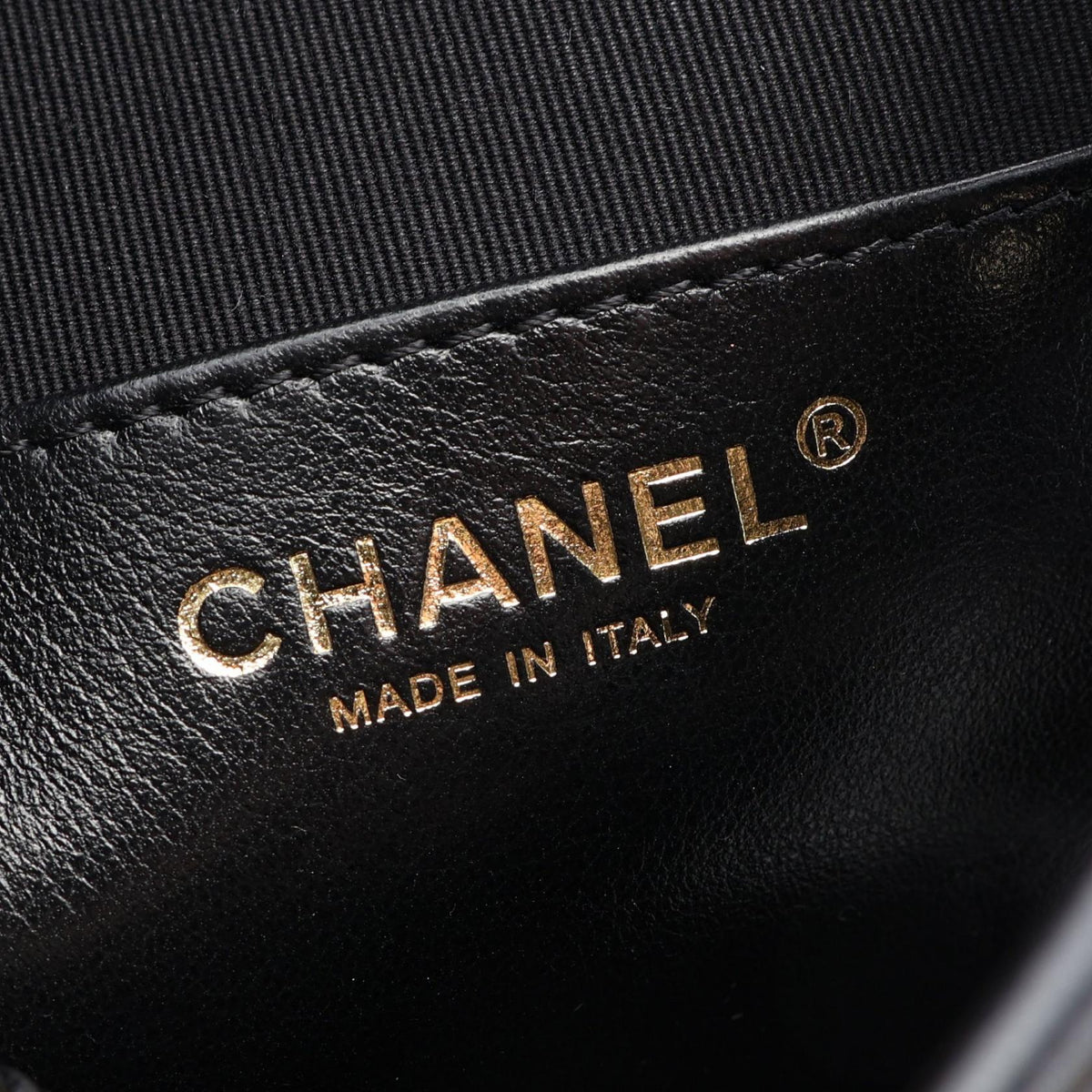 CHANEL Black Matelasse Small Chain Lambskin (sheep leather) mesh 2107601178881