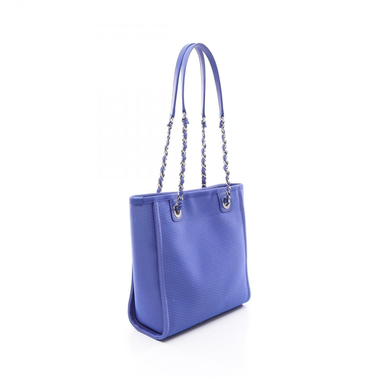 CHANEL Blue/Orange Deauville PM canvas leather 2120300059435