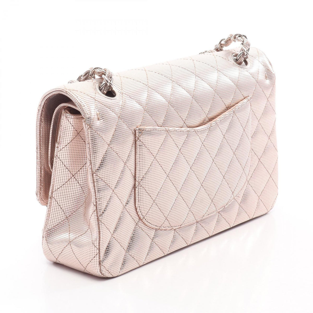 CHANEL Pink Matelasse W flap leather A01112 2106800642650