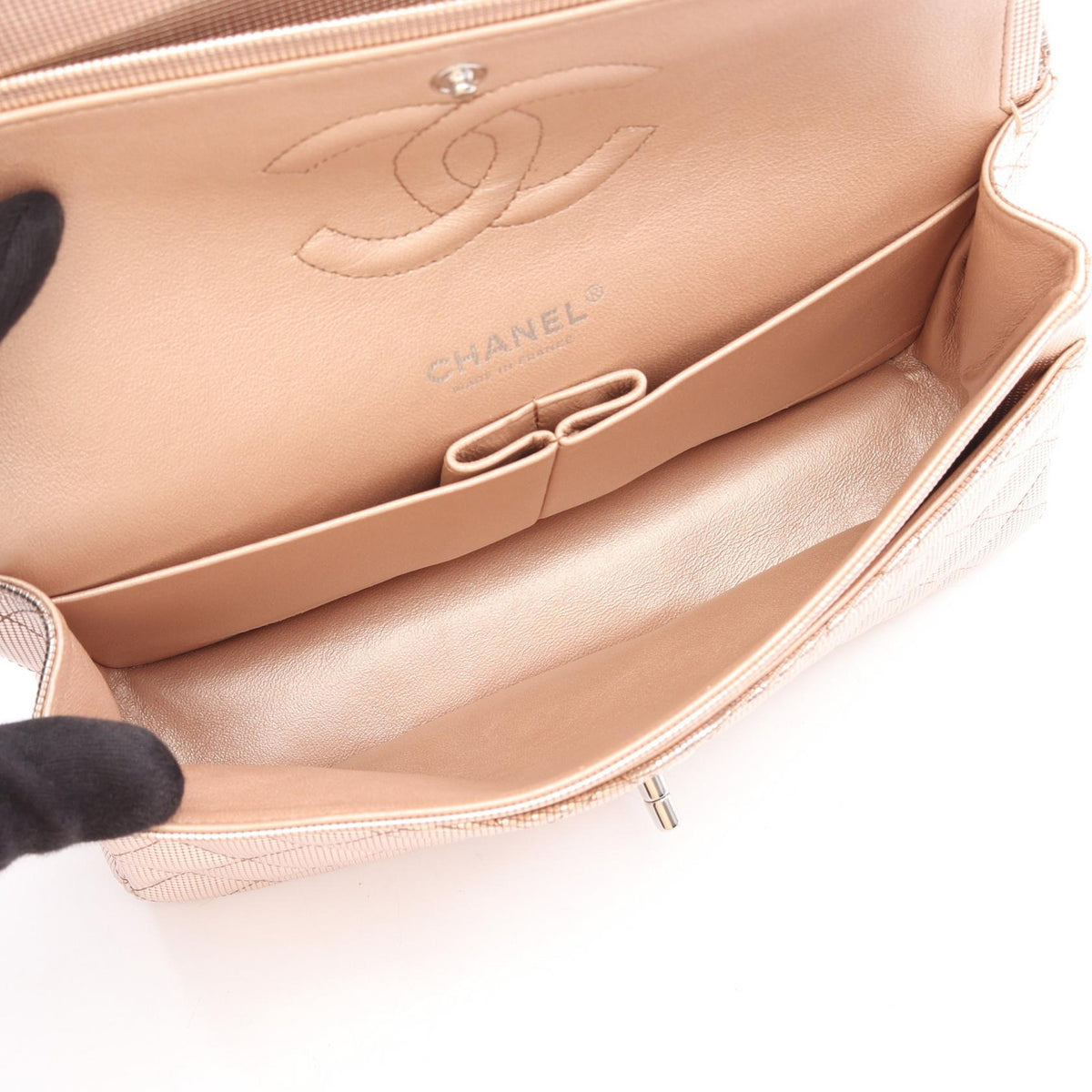 CHANEL Pink Matelasse W flap leather A01112 2106800642650