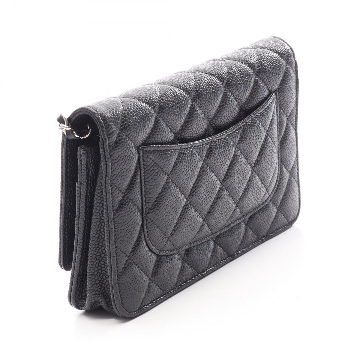 CHANEL Black Matelasse Grained Calfskin leather AP0250 2106800642674