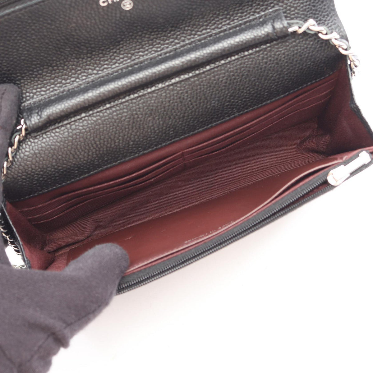 CHANEL Black Matelasse Grained Calfskin leather AP0250 2106800642674