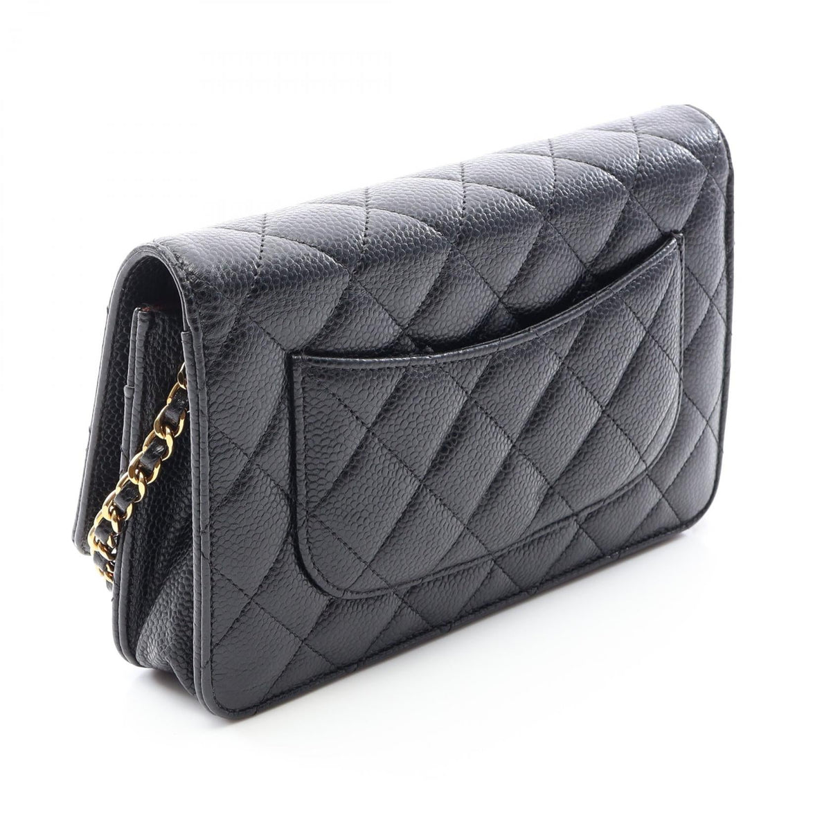 CHANEL Black Matelasse Grained Calfskin leather AP0250 2106800642704