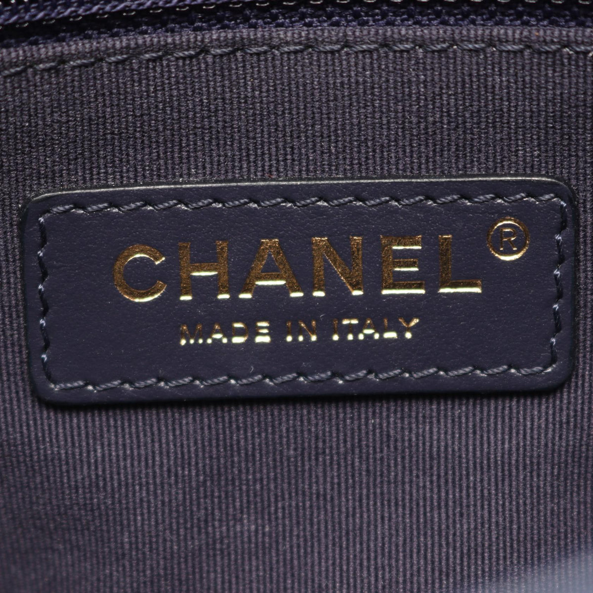 CHANEL Navy Matelasse Grained Calfskin leather AS3369 2106800642988