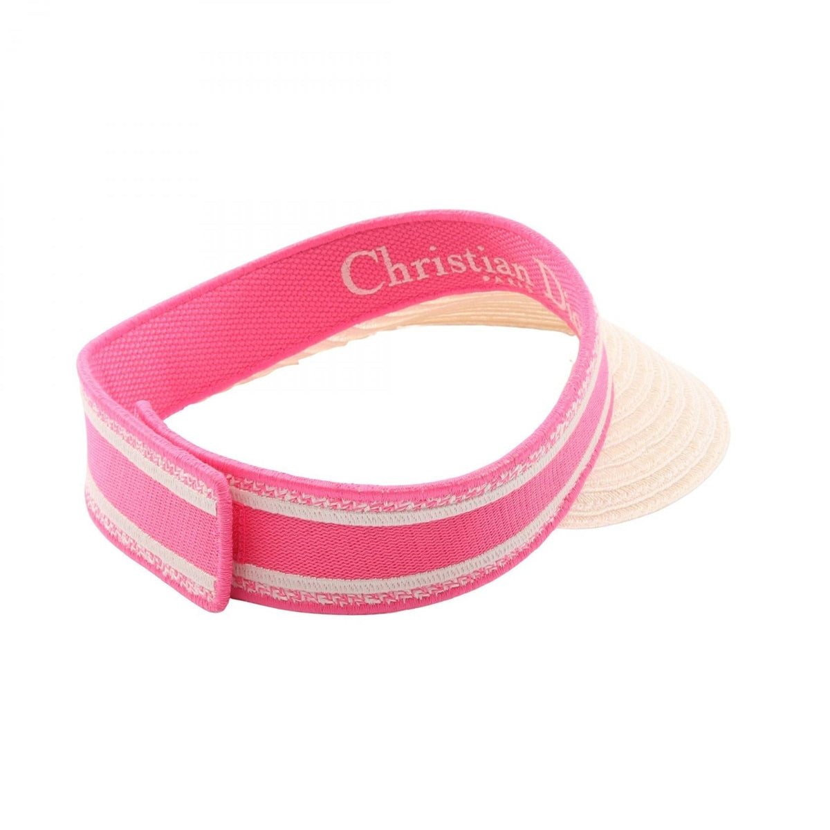 Dior logo Sun visor Pink/White/Beige Other paper 2104102534949