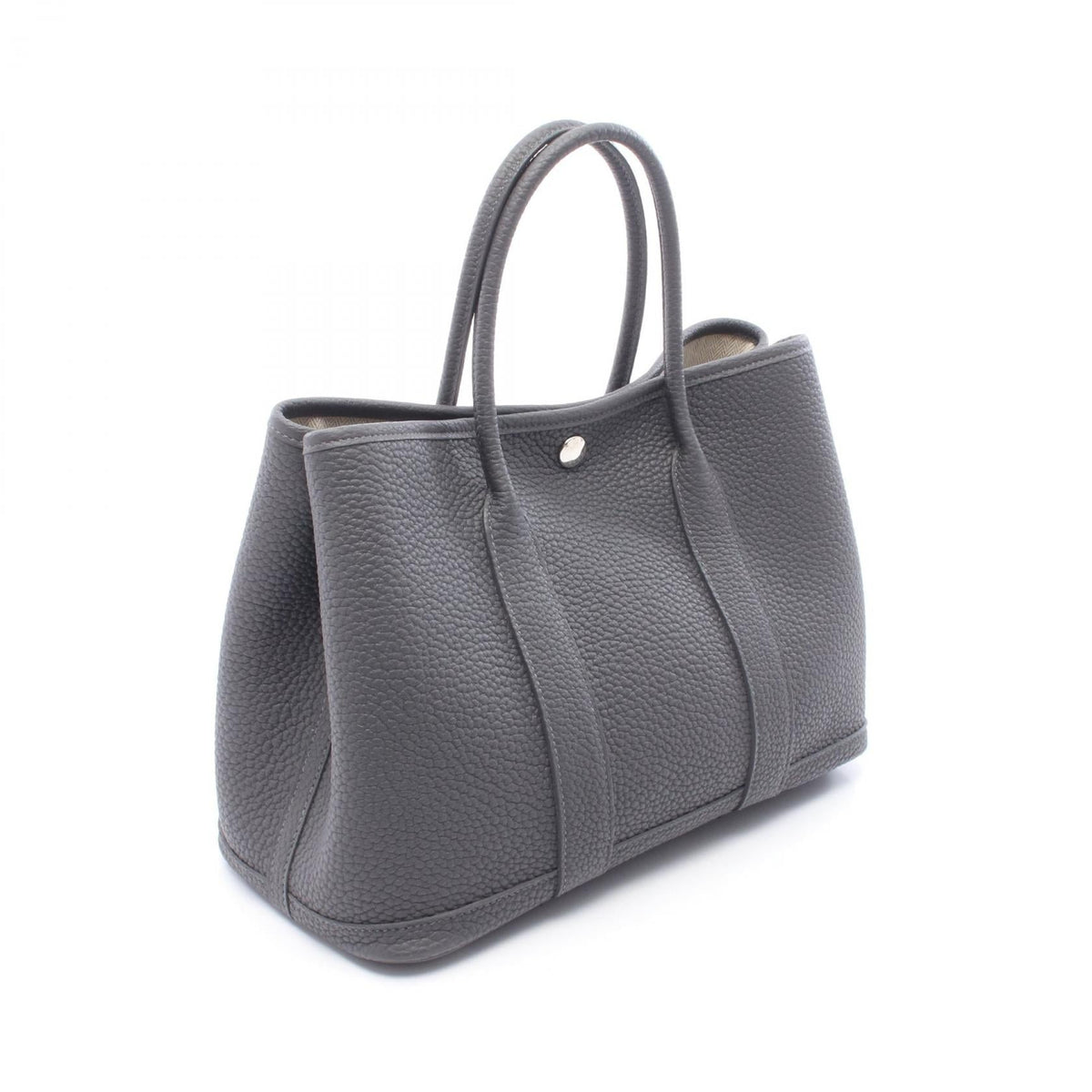 HERMES Garden party TPM Tote Bag Gray Gris misty Negonda leather leather Negonda leather 2107601178553