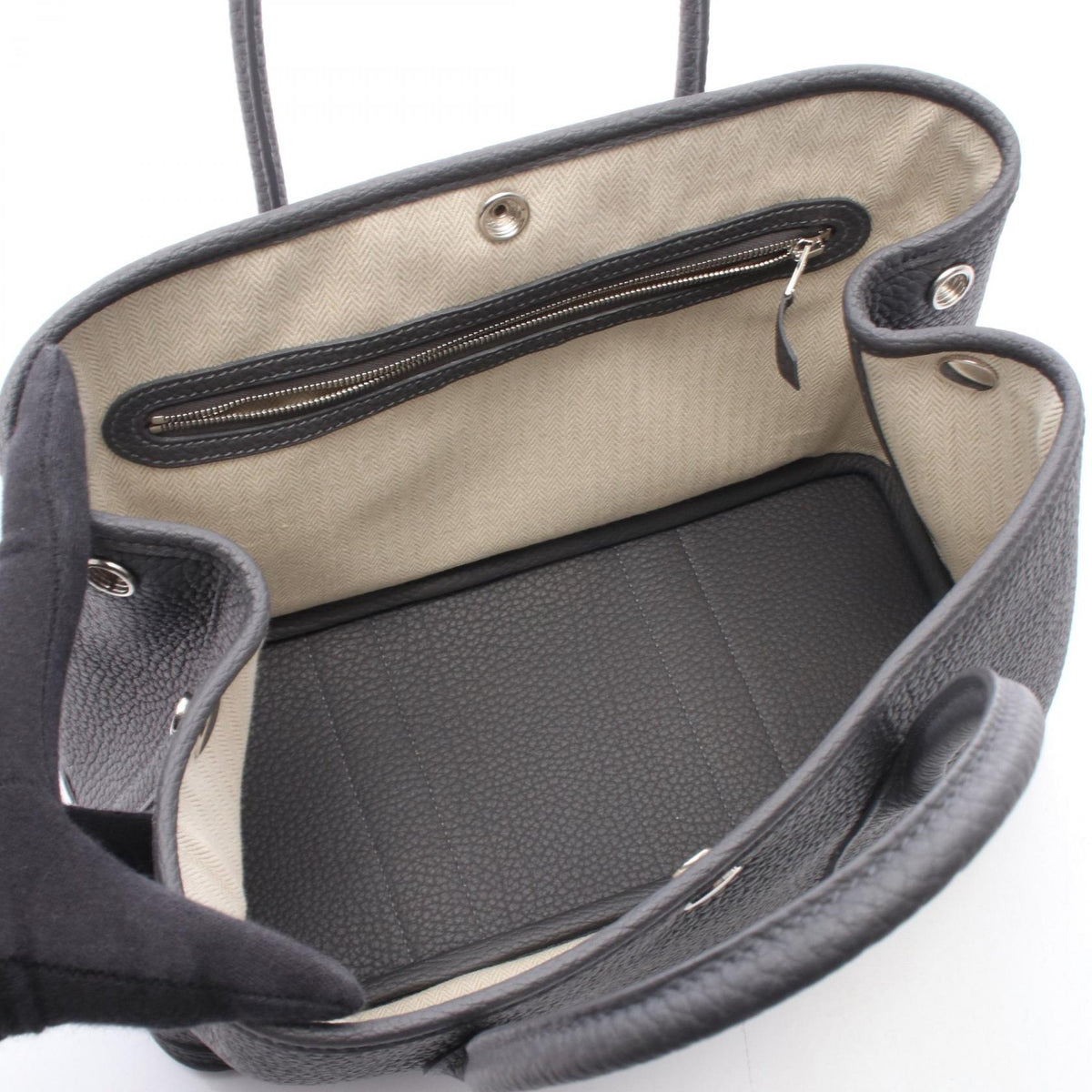 HERMES Garden party TPM Tote Bag Gray Gris misty Negonda leather leather Negonda leather 2107601178553