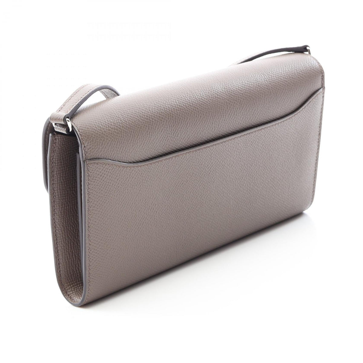 HERMES Constance Long To Go Etain Shoulder Bag Gray Vaux Swift leather Other Vaux Swift leather 2107601178690