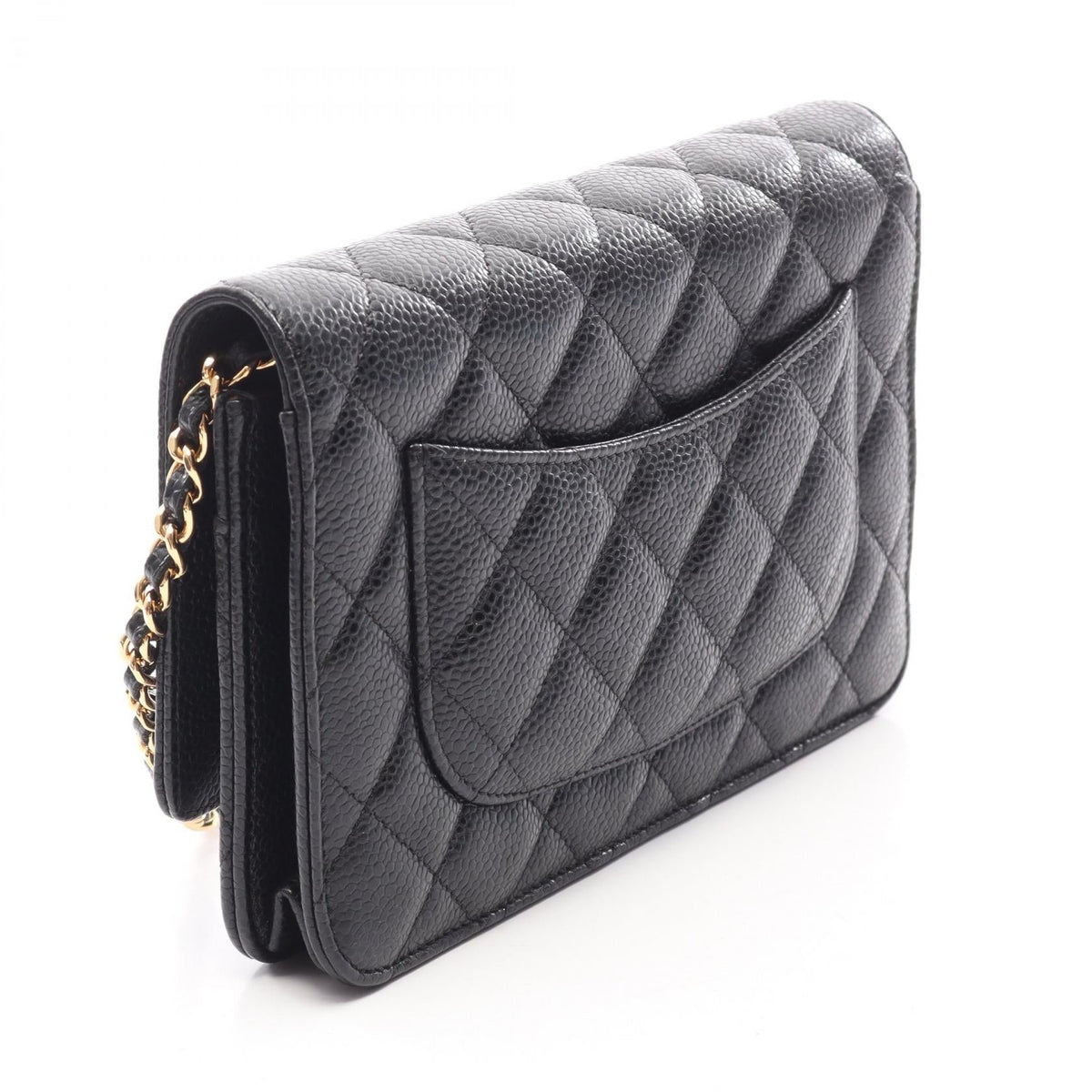 CHANEL Black Matelasse Grained Calfskin leather AP0250 2106800642766