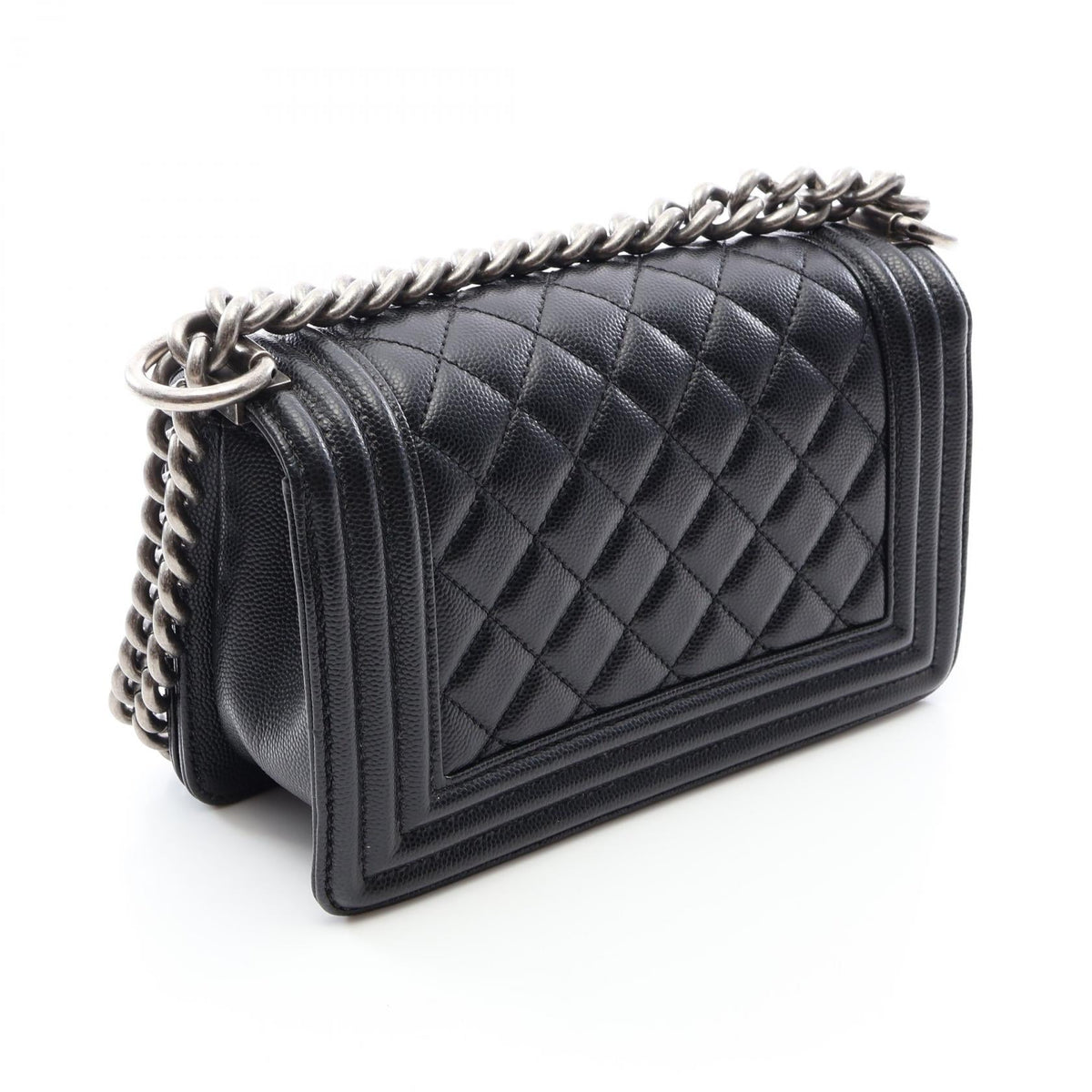 CHANEL Black Boy Chanel Small Grained Calfskin leather A67085 2106800643077