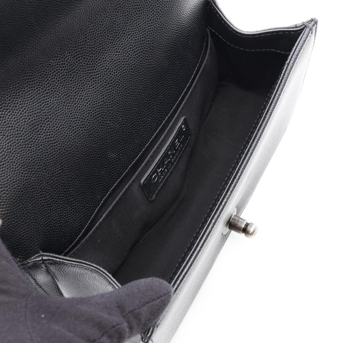 CHANEL Black Boy Chanel Small Grained Calfskin leather A67085 2106800643077