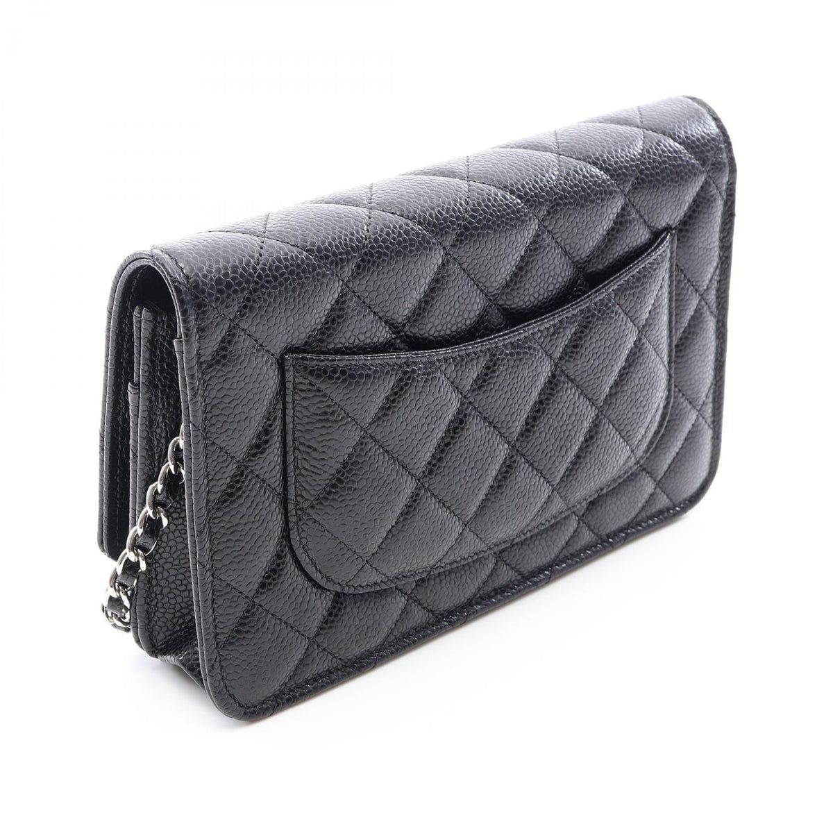 CHANEL Black Matelasse Grained Calfskin leather AP0250 2106800642698