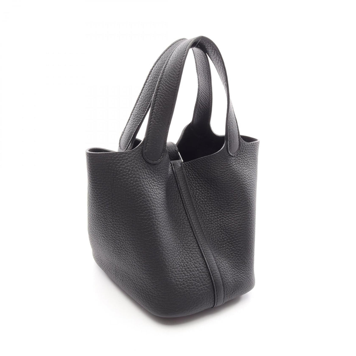 HERMES Picotin Lock PM Handbag Black Taurillon Clemence leather Taurillon Clemence 2104102532440