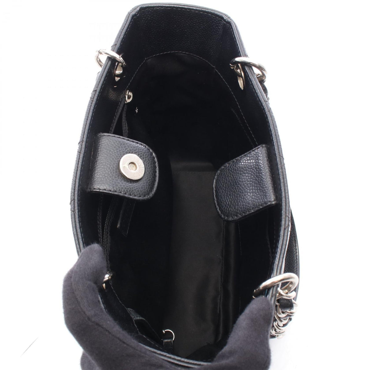 CHANEL Black Matelasse PST Grained Calfskin leather A50994 2101219909400